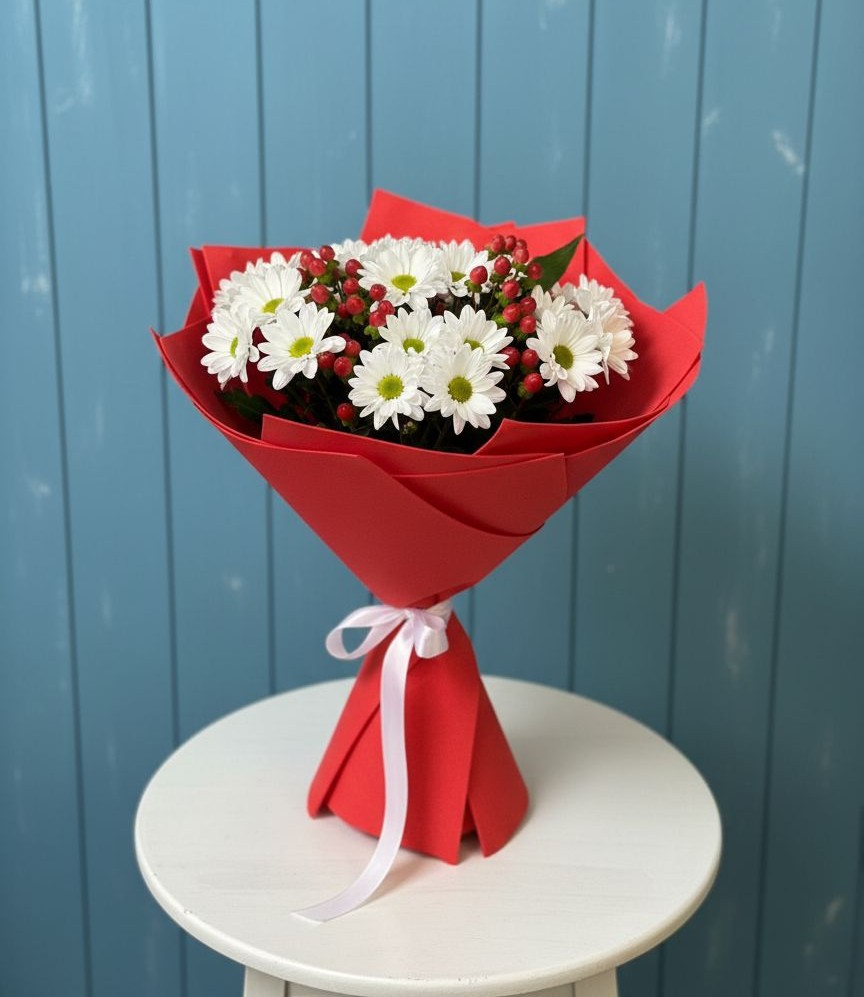 Букет цветов из: Хризантемы в Добринка Липецкая область