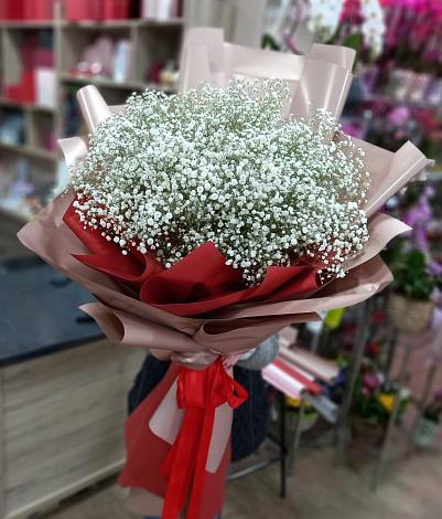 Букет цветов из: Гипсофила в Добринка Липецкая область