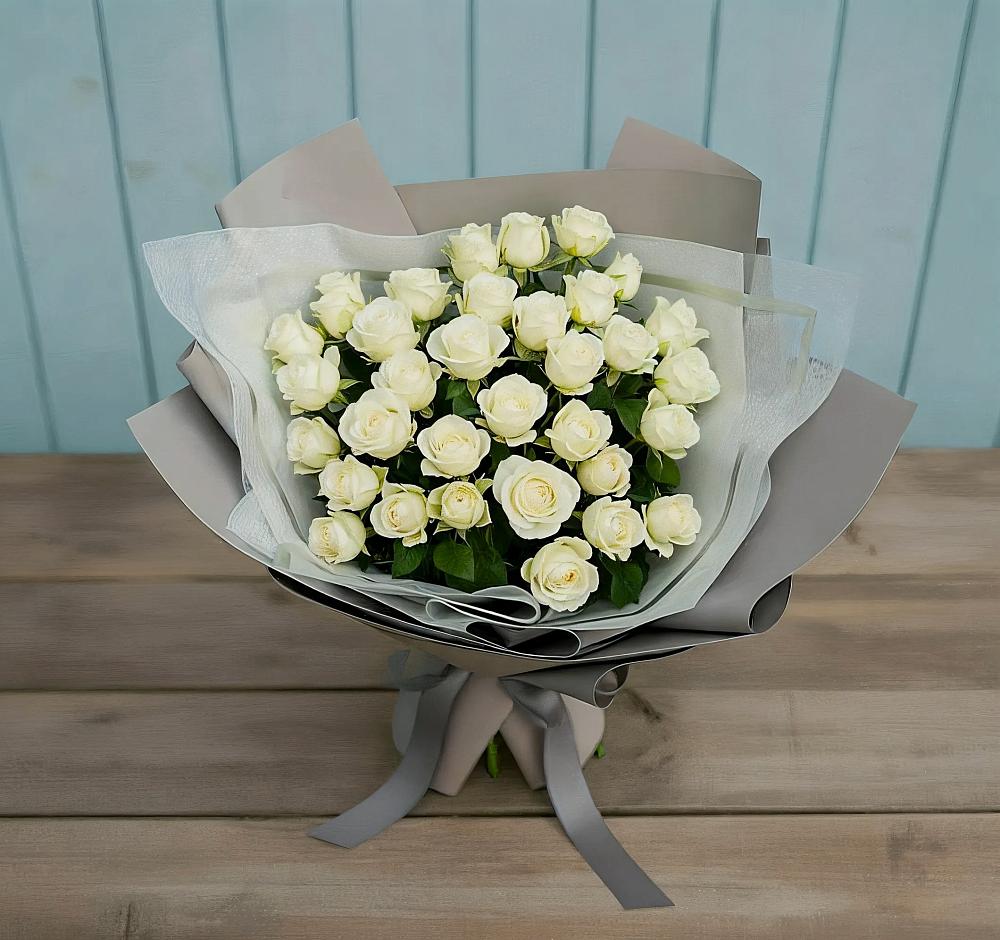 Букет Белоснежная нежность в Добринка Липецкая область