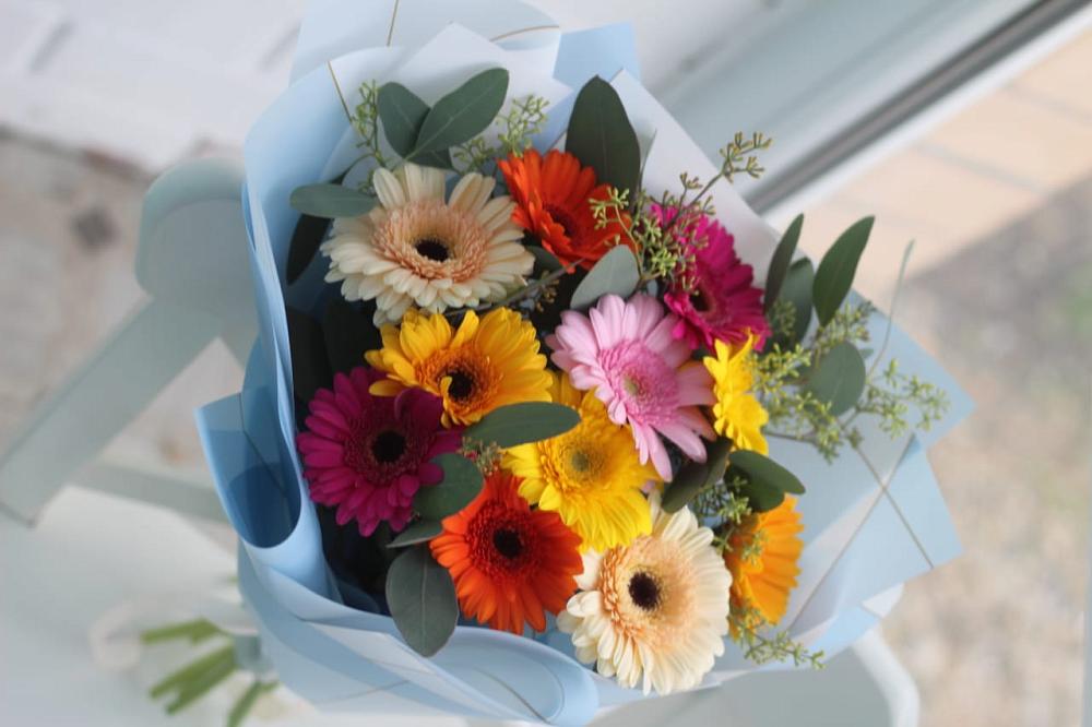 Букет цветов из: Герберы в Добринка Липецкая область