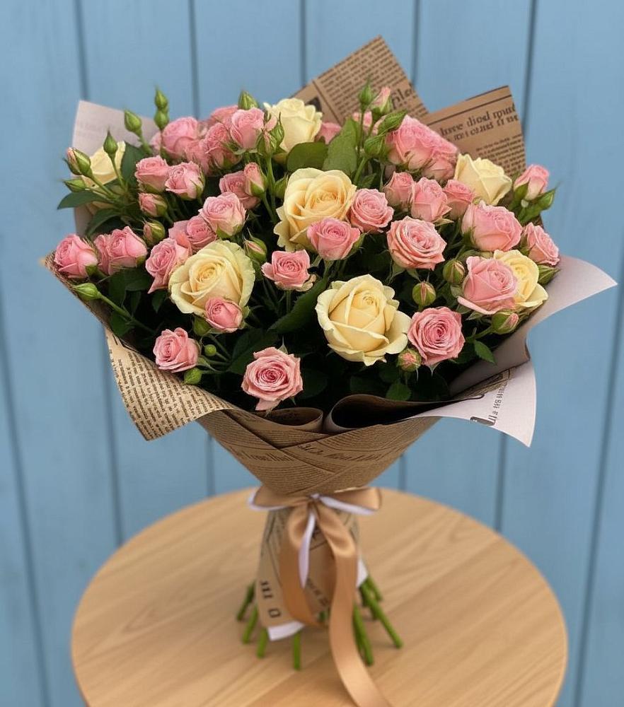 Букет цветов из: Розы в Добринка Липецкая область