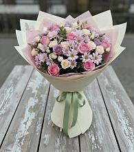 Букет цветов из:  Розы и Хризантемы в Добринка Липецкая область