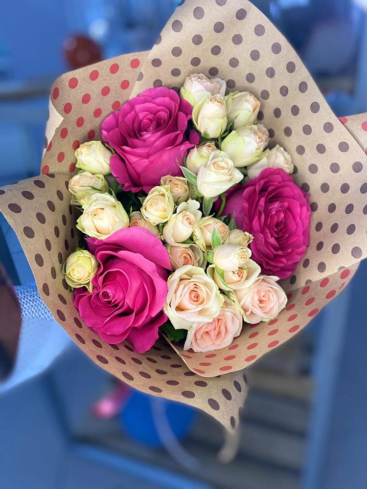 Букет цветов из: Розы в Добринка Липецкая область