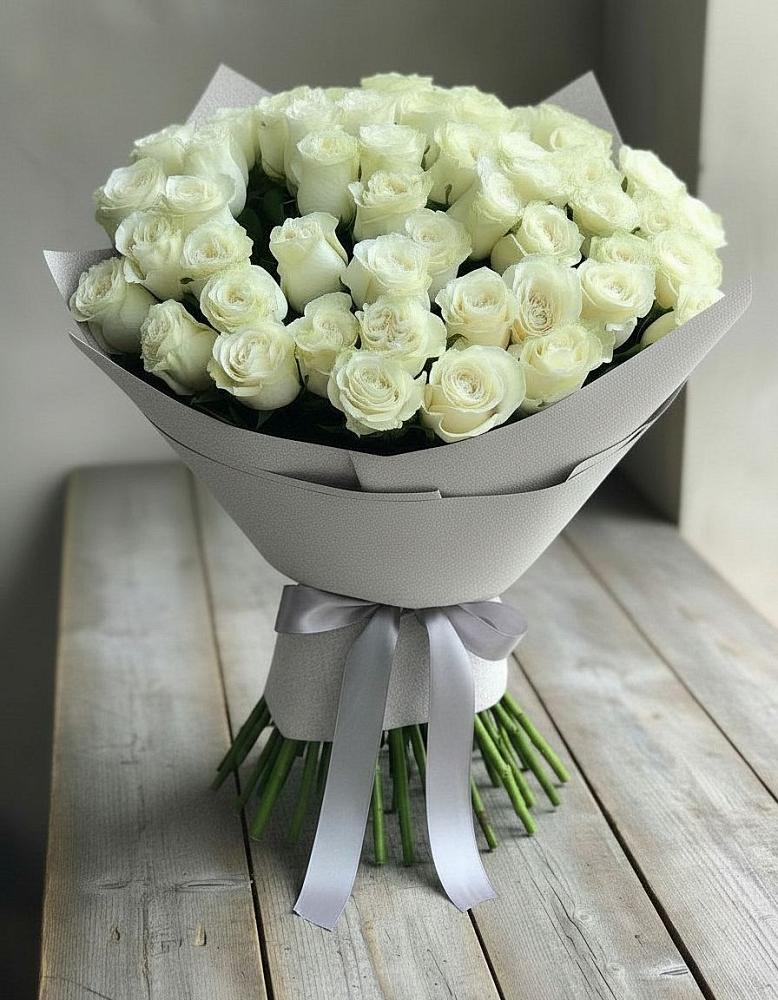 Букет 35 Белых роз в Добринка Липецкая область
