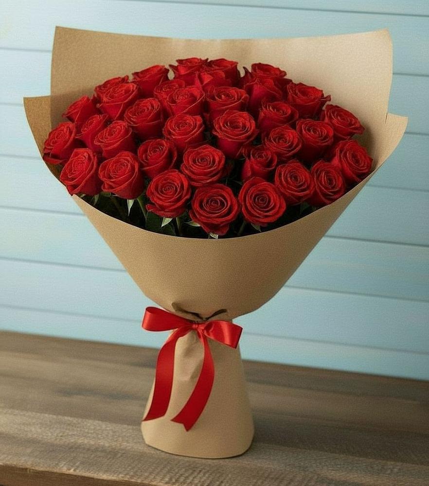 Букет Красные розы Милано в Добринка Липецкая область