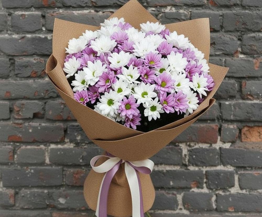 Букет цветов из: Хризантемы в Добринка Липецкая область