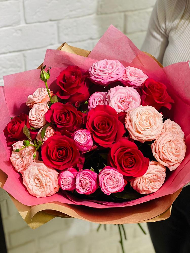 Букет цветов из: Розы в Добринка Липецкая область