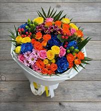 Букет цветов из:  Розы и Хризантемы в Добринка Липецкая область
