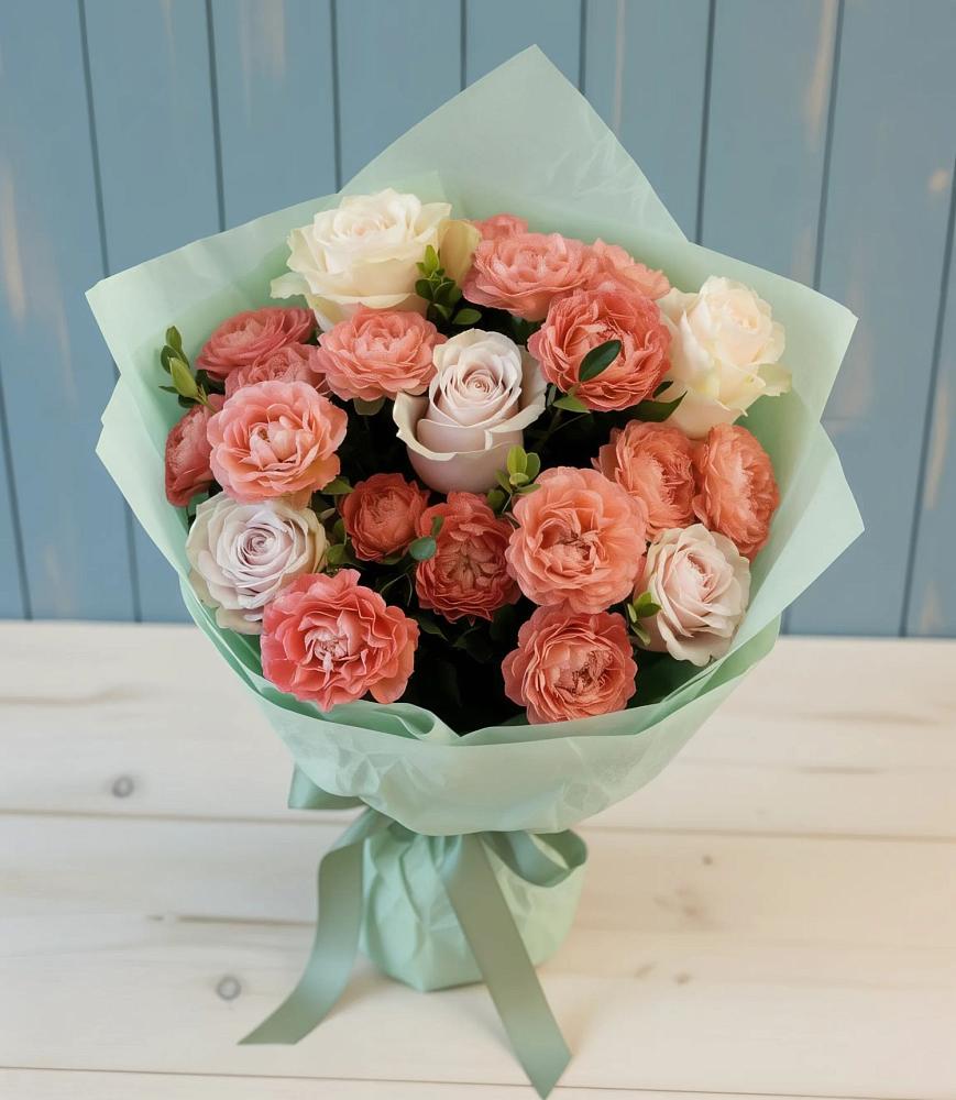 Букет цветов из: Розы в Добринка Липецкая область