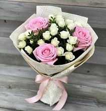 Букет цветов из:  Розы в Добринка Липецкая область