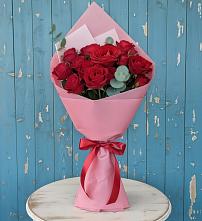 Букет цветов из:  Розы в Добринка Липецкая область