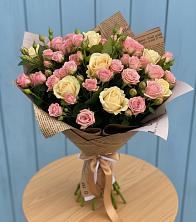 Букет цветов из:  Розы в Добринка Липецкая область