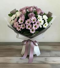 Букет цветов из:  Хризантемы и Розы #REPLACE_PRED# Добринка Липецкая область