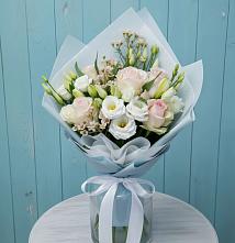 Букет цветов из:  Розы и Лизиантусы #REPLACE_PRED# Добринка Липецкая область