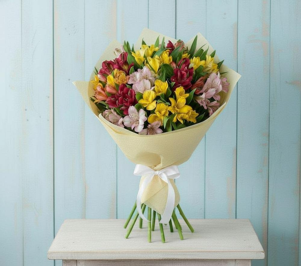 Букет цветов из: Альстромерии в Добринка Липецкая область