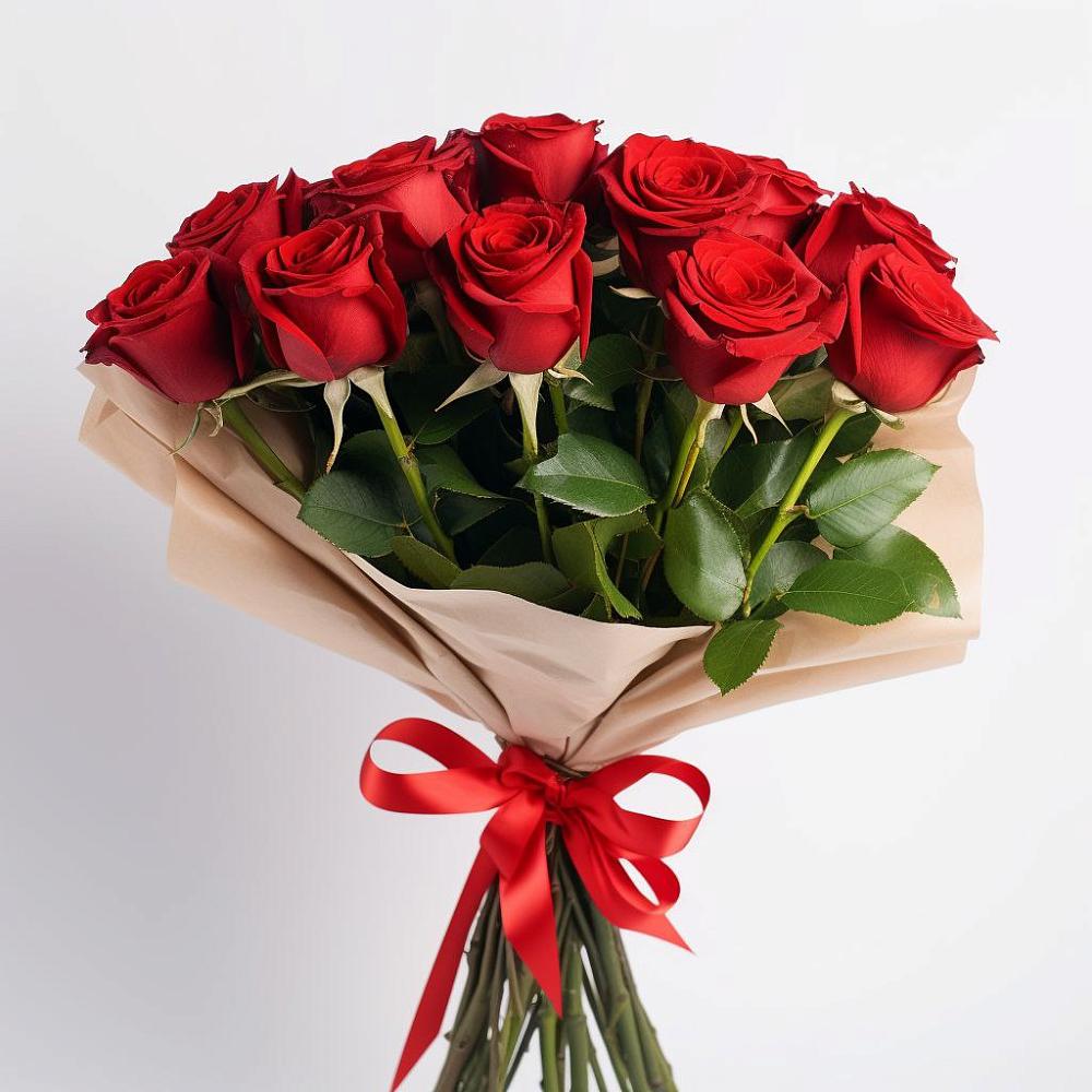 Букет 11 Красных роз Эдлесс Лав в Добринка Липецкая область